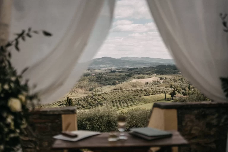Tuscan villa wedding